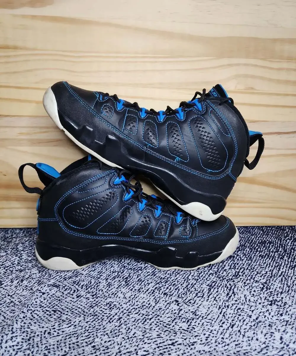 Nike Air Jordan 9 IX Retro Photo Blue/ Black Youth Size 7